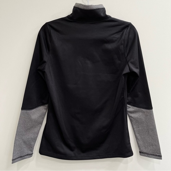 Woman’s North Face fleece lined black gray 1/4 zip pullover size small - Picture 2 of 9